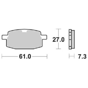 Coppia Pastiglie SBS Anteriori Mbk Booster 100 - 111HF-0