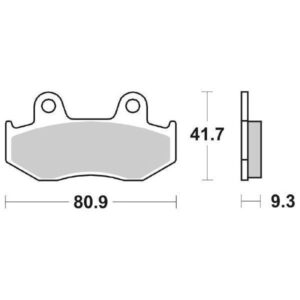 Coppia Pastiglie SBS Anteriore Sinterizzata Honda Sh 150 - 125MS-0