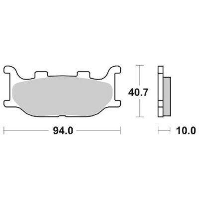 Coppia Pastiglie SBS Anteriori Yamaha Majesty 250 - 128HM-0