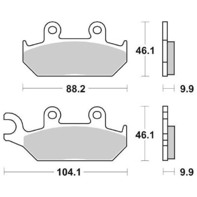 Coppia Pastiglie SBS Anteriori Yamaha XT 600 E - 137HF-0