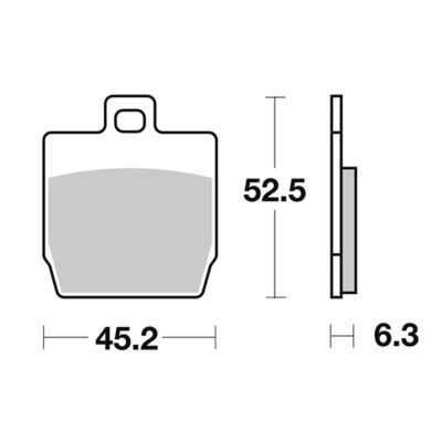 Coppia Pastiglie SBS Anteriori Quadro 350/400 - 145HM-0