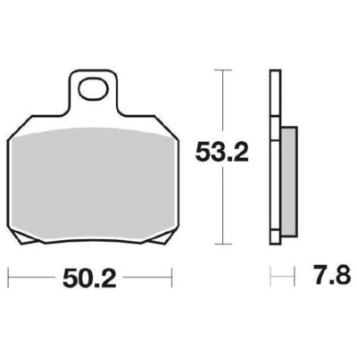 Coppia Pastiglie SBS Anteriore Sinterizzata Piaggio Beverly 500 - 157MS-0