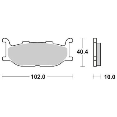 Coppia Pastiglie SBS Anteriori Yamaha T-Max 500 2001/2003 - 170CT-0