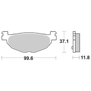Coppia Pastiglie SBS Posteriori Sinterizzata Yamaha T-Max 500 2004-20011 - 185MS-0
