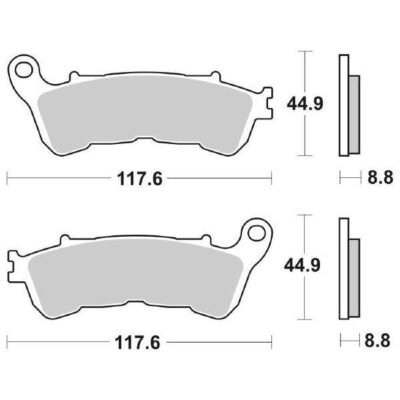 Coppia Pastiglie SBS Anteriori Sinterizzata Honda Sh 125/150/300 -192MS-0