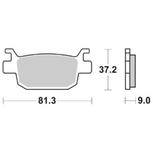 Coppia Pastiglie SBS Posteriori Sinterizzata Honda Sh 125/150/300 - 193MS-0