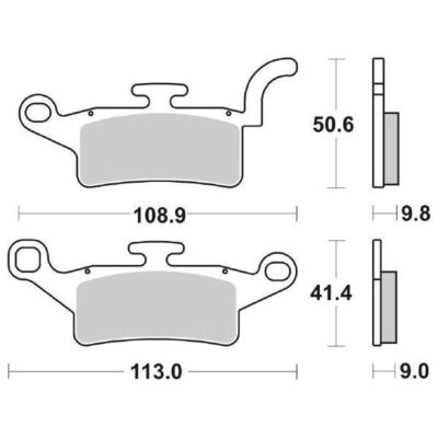 Coppia Pastiglie SBS Anteriori Yamaha X-Enter 150 - 208CT-0