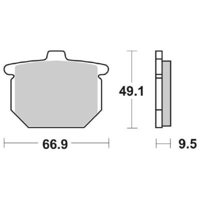 Coppia Pastiglie SBS Anteriori Honda CB 900 F Bol d'or - 517HF-0