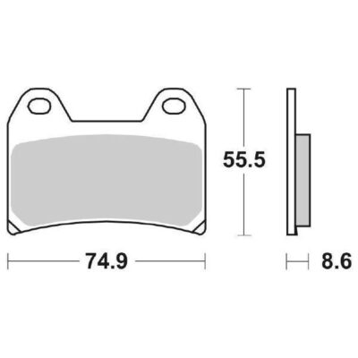 Coppia Pastiglie SBS Anteriori Ducati - 706HF-0