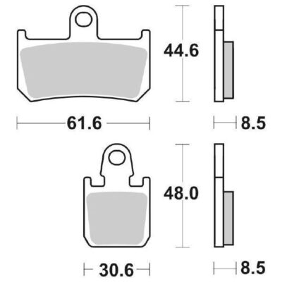 Serie Pastiglie SBS Anteriori Sinterizzate Yamaha YZF-R1 2007> - 839HS-0