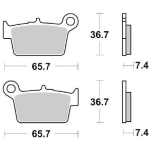Coppia Pastiglie SBS Posteriori Beta M4 350 - 861HF-0