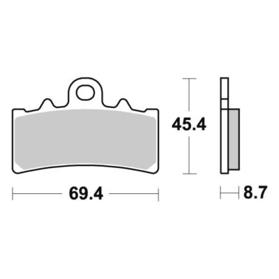 Coppia Pastiglie SBS Anteriori Ktm 390 Duke - 877HF-0