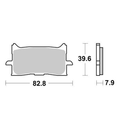 Coppia Pastiglie SBS Anteriore Sinterizzata Honda X-Adv 750 - 940HS-0