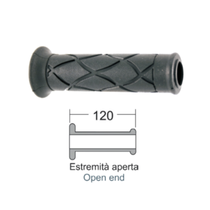 Coppia Manopole Nere Domino per Scooter Cod. 184160020-0