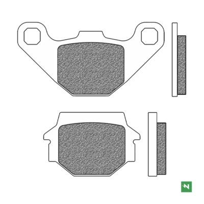 Coppia Pastiglie NewFren Posteriori Kymco Agility 125 R16 - FD0073BA-0