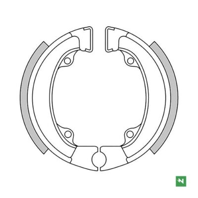 Ganascia Freno Posteriore GF1198 NEWFREN Honda - Peugeot - Sym-0