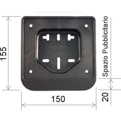 Portatarga Scooter 50CC Targa 6 Cifre Rms 142700040-0