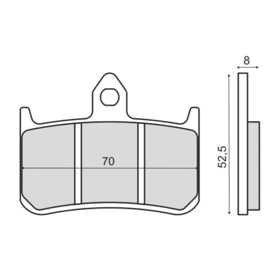 Coppia pastiglie freno Sinter Anteriori Per Honda - Cod. 225103103-0