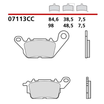 Coppia Pastiglie Freno BREMBO 07113CC-0