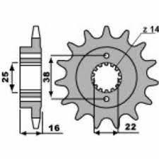 20821418NC - Pignone PBR 2082 Kawasaki ZX-6R-Triumph DAYTONA 14 Denti-0