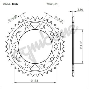 368037039 - Corona DID Honda X-Adv 750 39 Denti-0