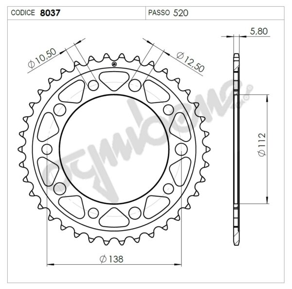 368037039 - Corona DID Honda X-Adv 750 39 Denti-0