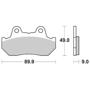Coppia Pastiglie SBS Anteriori Honda CN 250 - 127HF-0