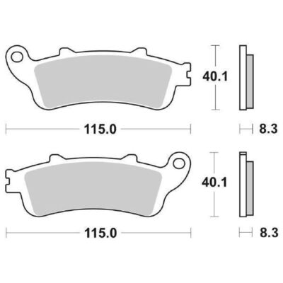 Coppia Pastiglie SBS Anteriore Sinterizzata Honda Silverwing 400-600 2001 / 2008 - 156MS-0