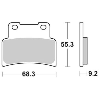 Coppia Pastiglie SBS Anteriore Kymco Xciting 400 i.e. ABS E4 - 214HF-0