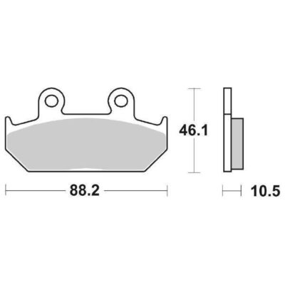 Coppia Pastiglie SBS Anteriori Honda NX 650 Dominator - 647HF-0