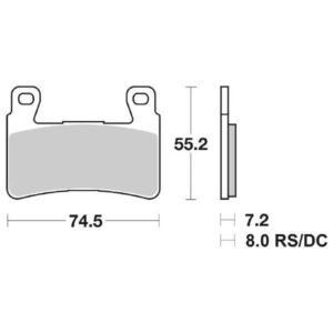 Coppia Pastiglie SBS Anteriori Sinterizzata Honda CBR 954 Fireblade - 734HS-0