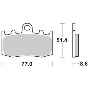 Coppia Pastiglie SBS Anteriori Bmw R1200GS Adventure - 796HF-0