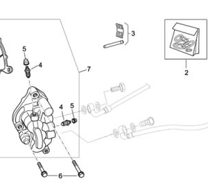 Kit Perno + Molla Pinza Anteriore Aprilia Atlantic - AP8133760-0