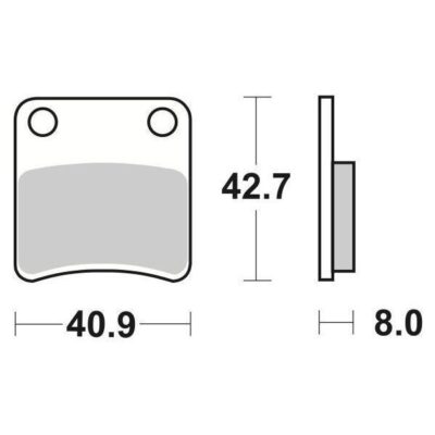 Coppia Pastiglie SBS Anteriori Honda GP Dio 50 - 115HF-0