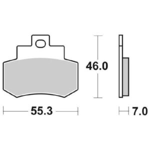 Coppia Pastiglie SBS Posteriori Kymco Gran Dink 250 - 172HF-0