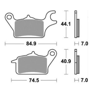 Coppia Pastiglie SBS Anteriore Honda Vision 110 Euro 4 2017> - 216CT-0