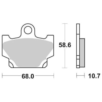 Coppia Pastiglie SBS Anteriori Yamaha XT 600 1984> - 550HF-0