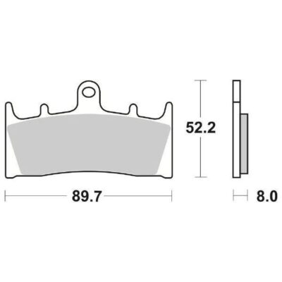 Coppia Pastiglie SBS Anteriori Kawasaki ZX-6R 1998> - 686HF-0