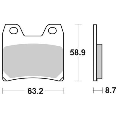 Serie Pastiglie SBS Posteriore Yamaha XJR1300 Racer - 770HF-0