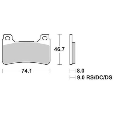 Coppia Pastiglie SBS Anteriore Sinterizzata Honda CBR 1000 RR Fireblade - 809HS-0