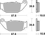 Coppia Pastiglie SBS Posteriori Honda CB 300 R - 915HF-0