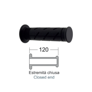 Coppia Manopole Domino Nere per Honda - Cod. 184160701-0