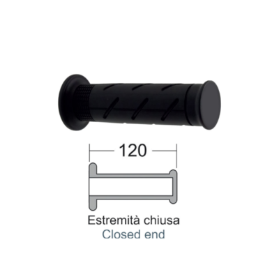Coppia Manopole Domino Nere per Honda - Cod. 184160701-0