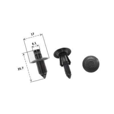 Rivetto in plastica Rms per Suzuki Cod. 121832004-0