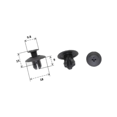 Rivetto in plastica Rms per Suzuki Cod. 121832008-0