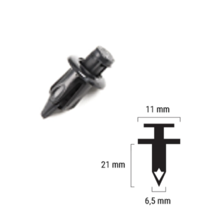 Rivetto in plastica Rms per Honda Cod. 121832011-0