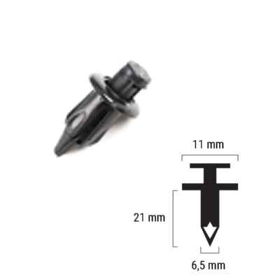 Rivetto in plastica Rms per Honda Cod. 121832011-0