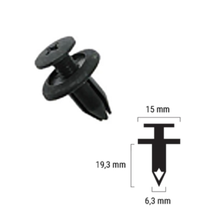 Rivetto in plastica Rms per Suzuki Cod. 121832016-0