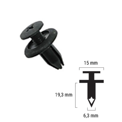 Rivetto in plastica Rms per Suzuki Cod. 121832016-0