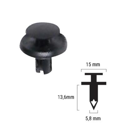 Rivetto in plastica Rms per Suzuki Cod. 121832017-0